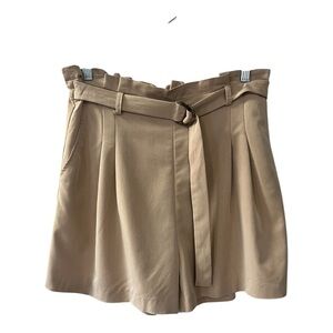 Skies Are Blue Like Elastic Waist Tan Shorts Size M Women NWOT